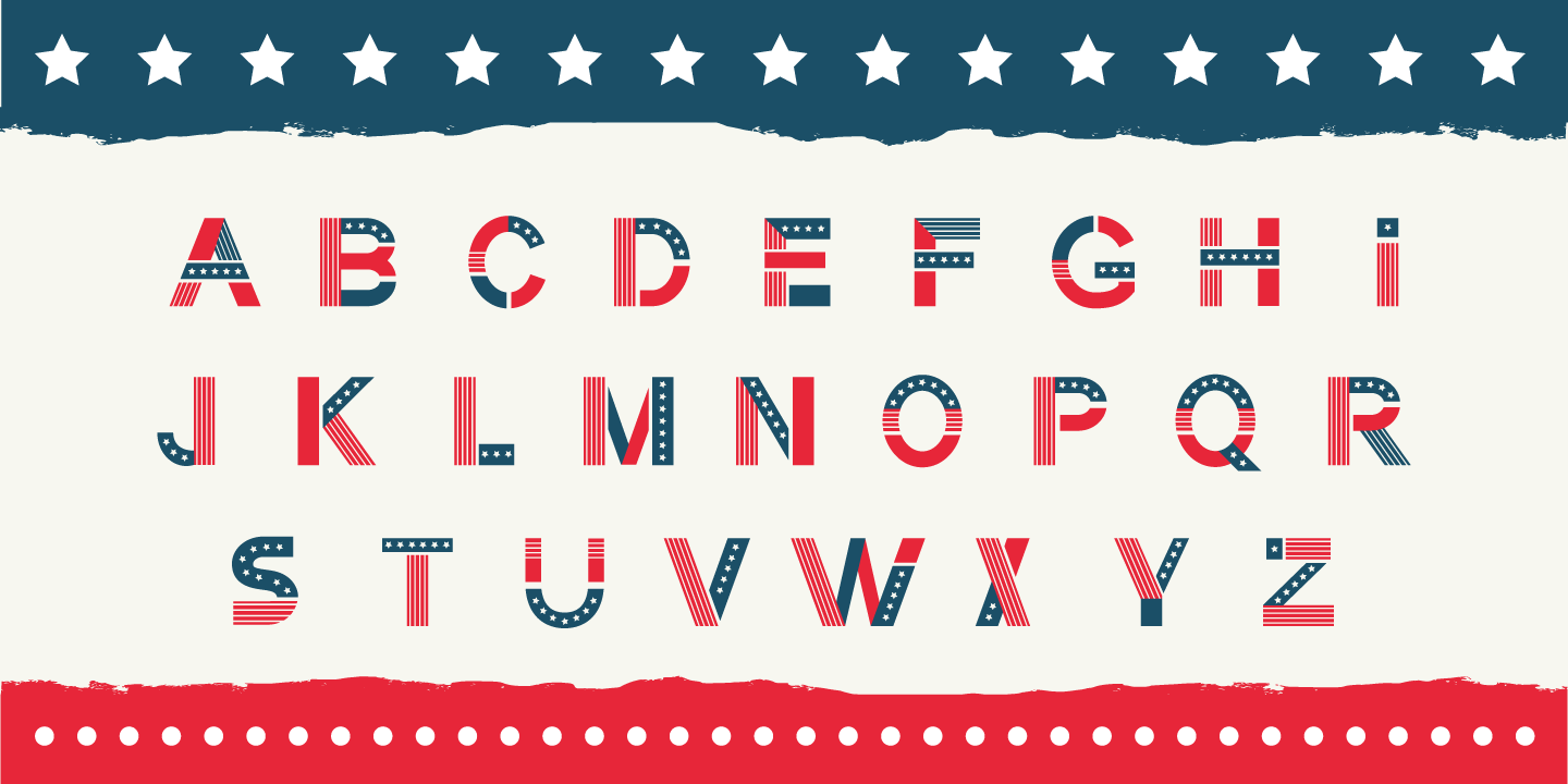 Пример шрифта America Regular